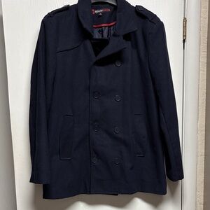 Alpine Swiss Men's Dark Blue Peacoat